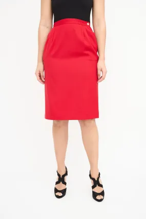 1980s Wool Skirt