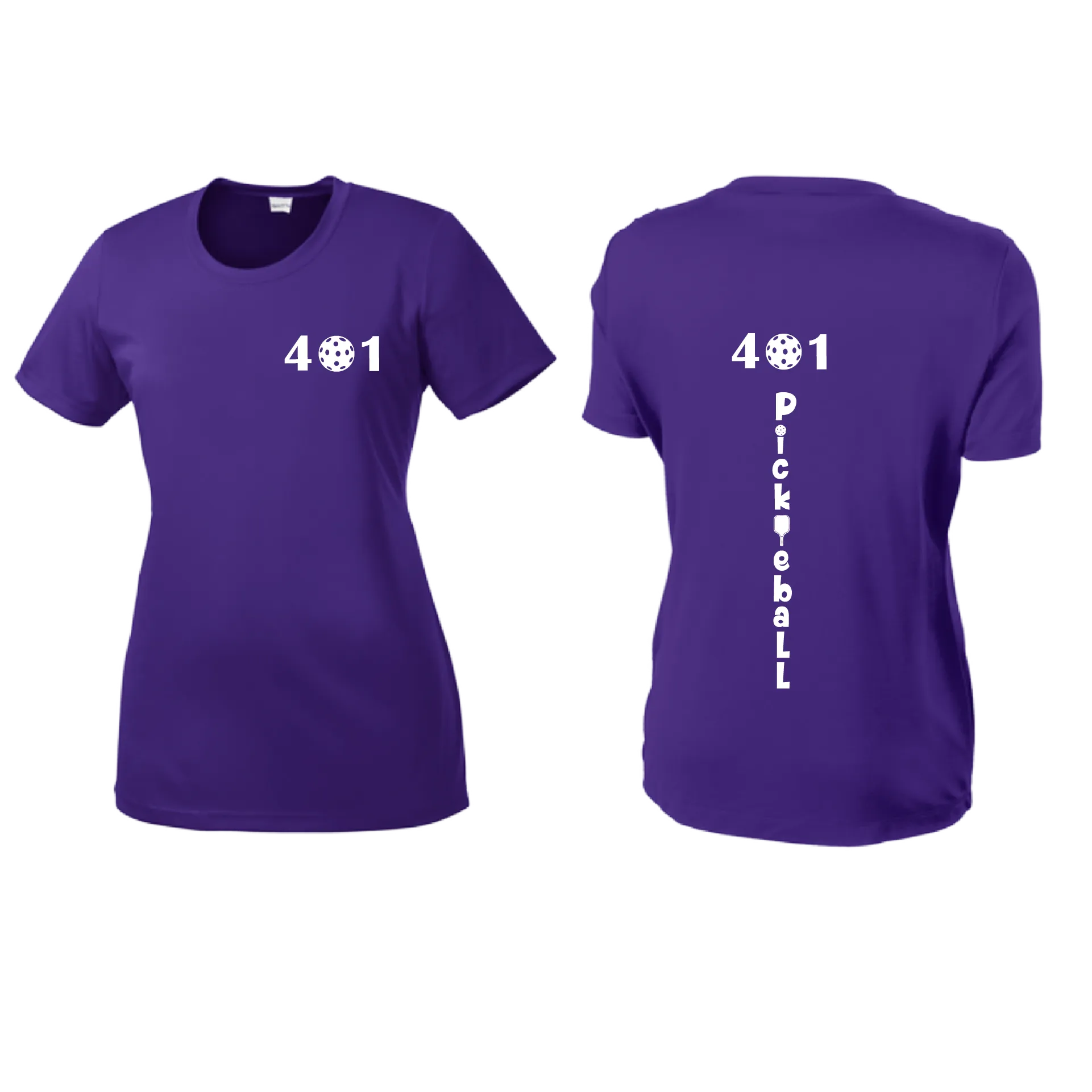401 Rhode Island Pickleball Club | Women’s Short Sleeve Crewneck Pickleball Shirts | 100% Polyester