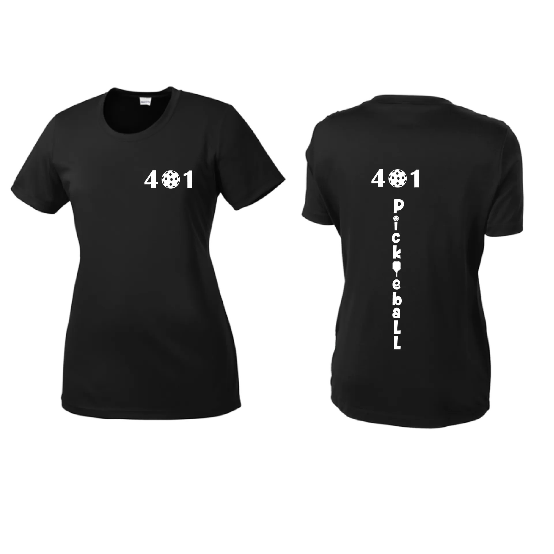 401 Rhode Island Pickleball Club | Women’s Short Sleeve Crewneck Pickleball Shirts | 100% Polyester
