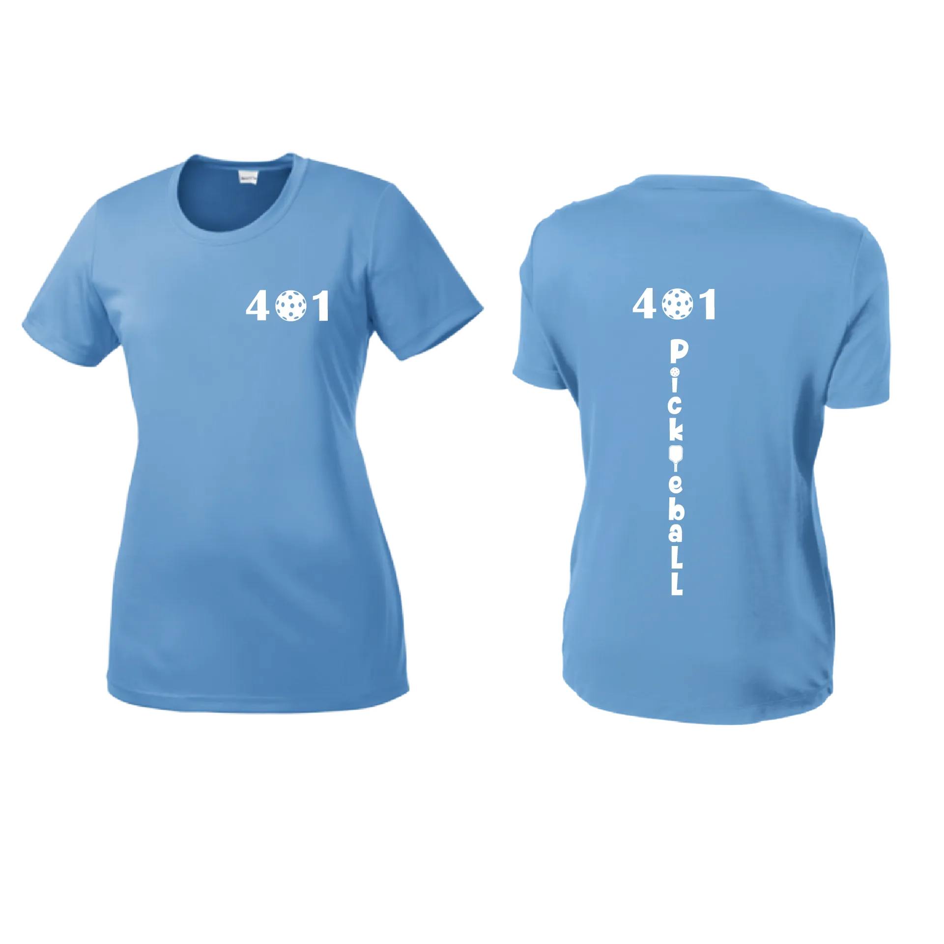 401 Rhode Island Pickleball Club | Women’s Short Sleeve Crewneck Pickleball Shirts | 100% Polyester