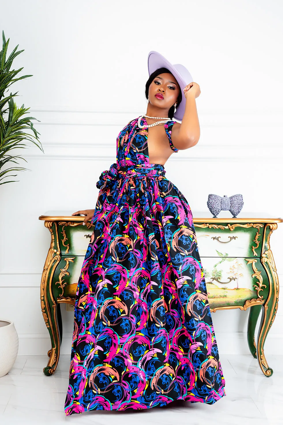 Ada Ankara Dress(Ready To Ship)