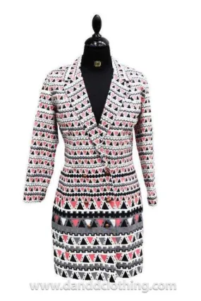 African Ankara Jacket, Pink Color
