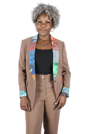 African Patched brown Jacket