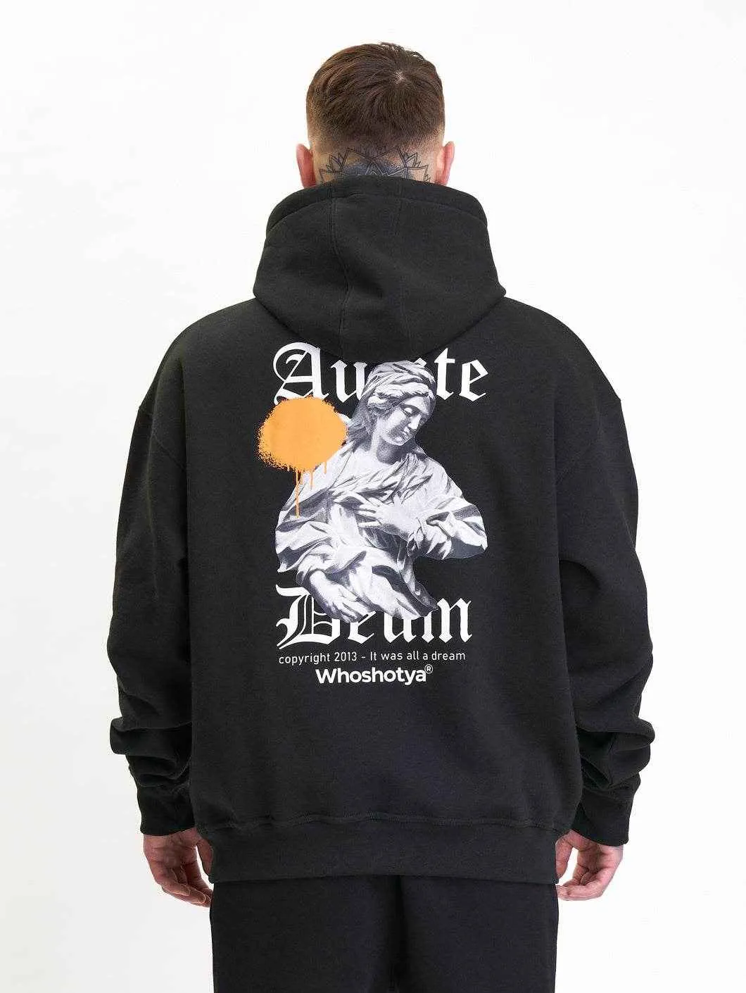 Audite Deum Oversized Hoodie Black
