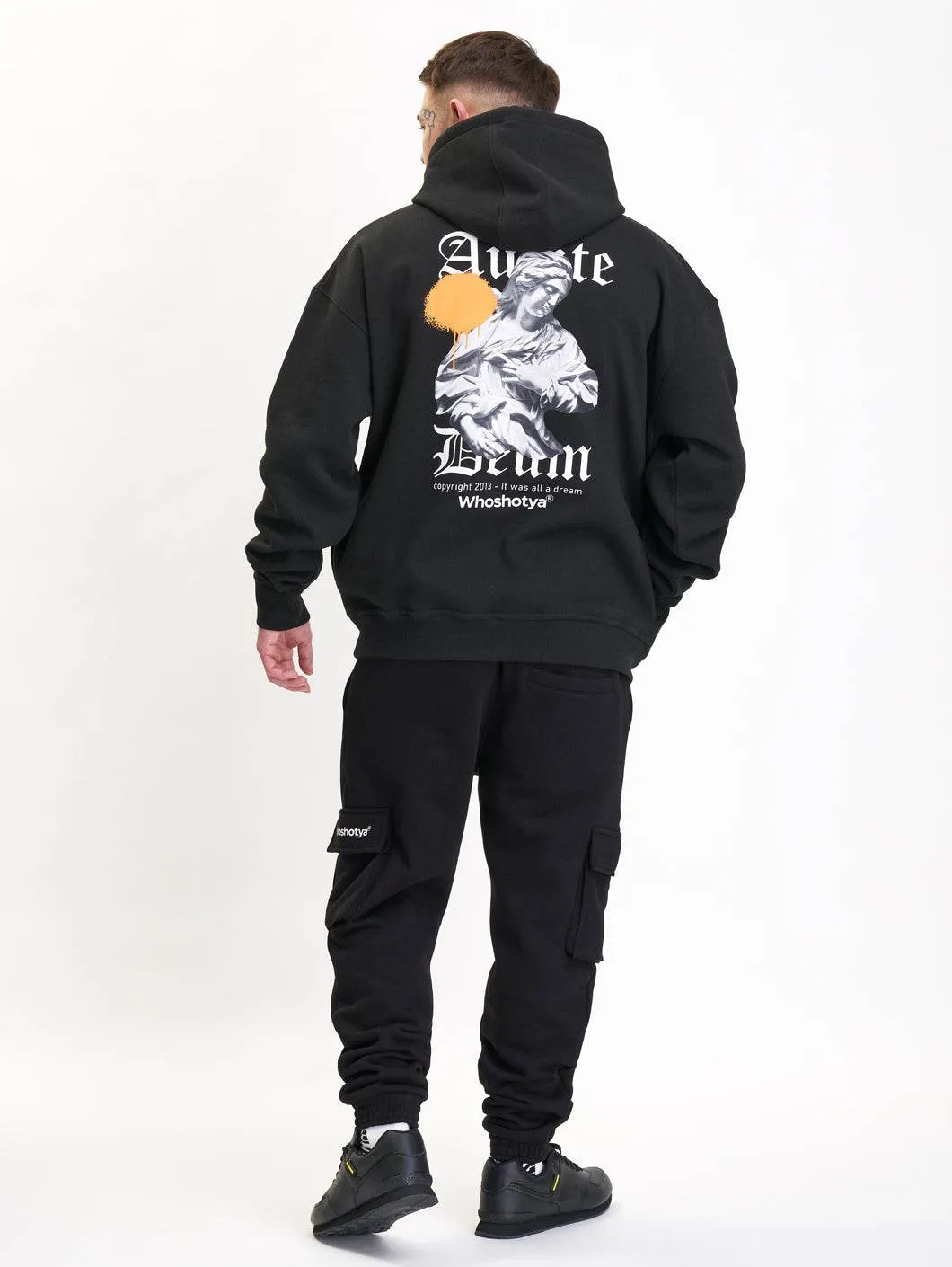 Audite Deum Oversized Hoodie Black