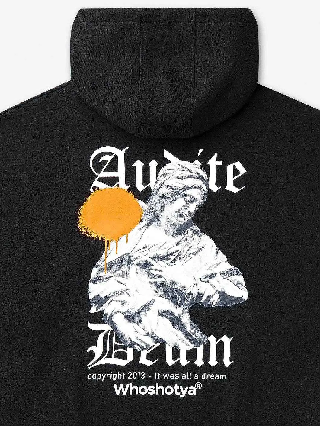 Audite Deum Oversized Hoodie Black