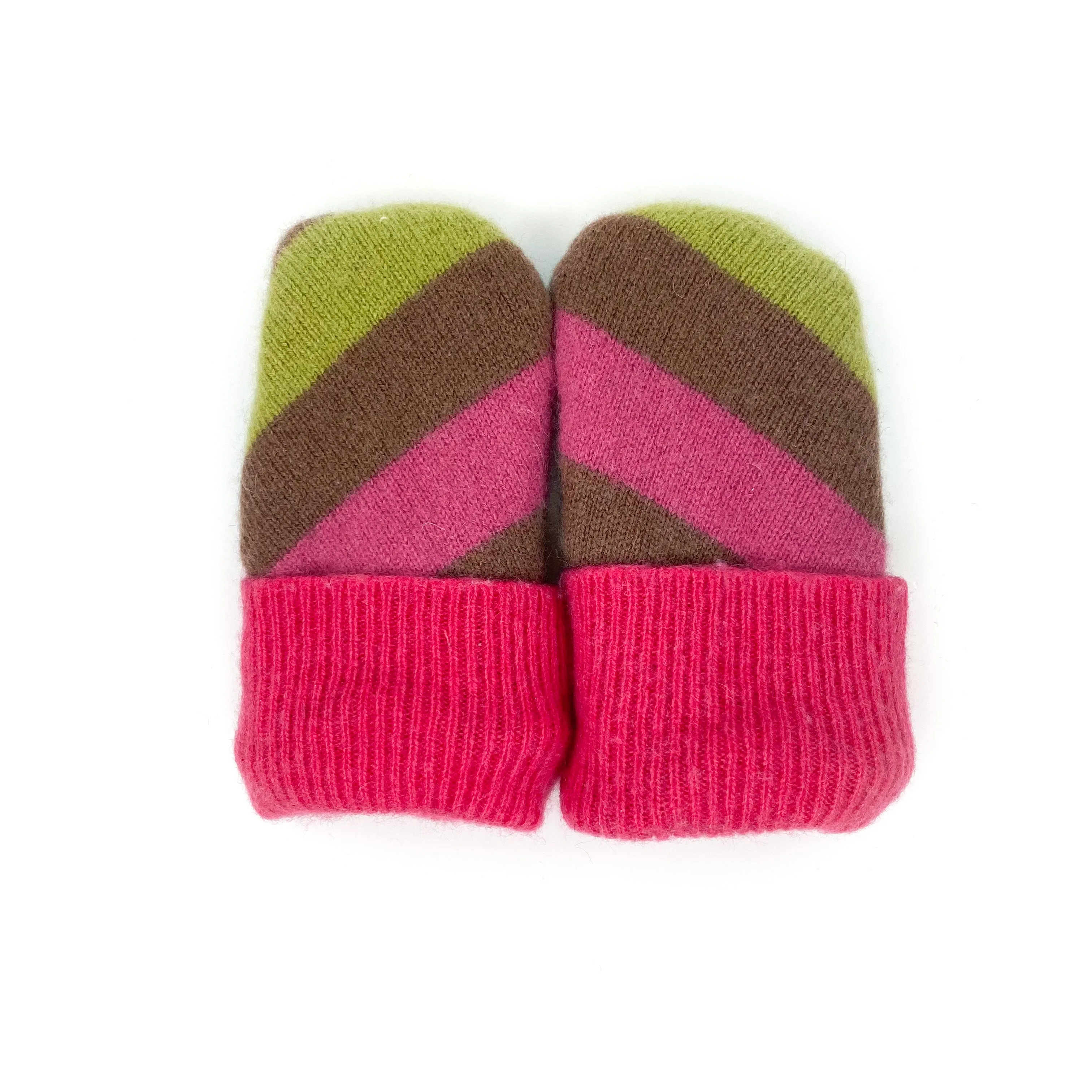 Baby Wool Sweater Mittens | Lovely Stripes