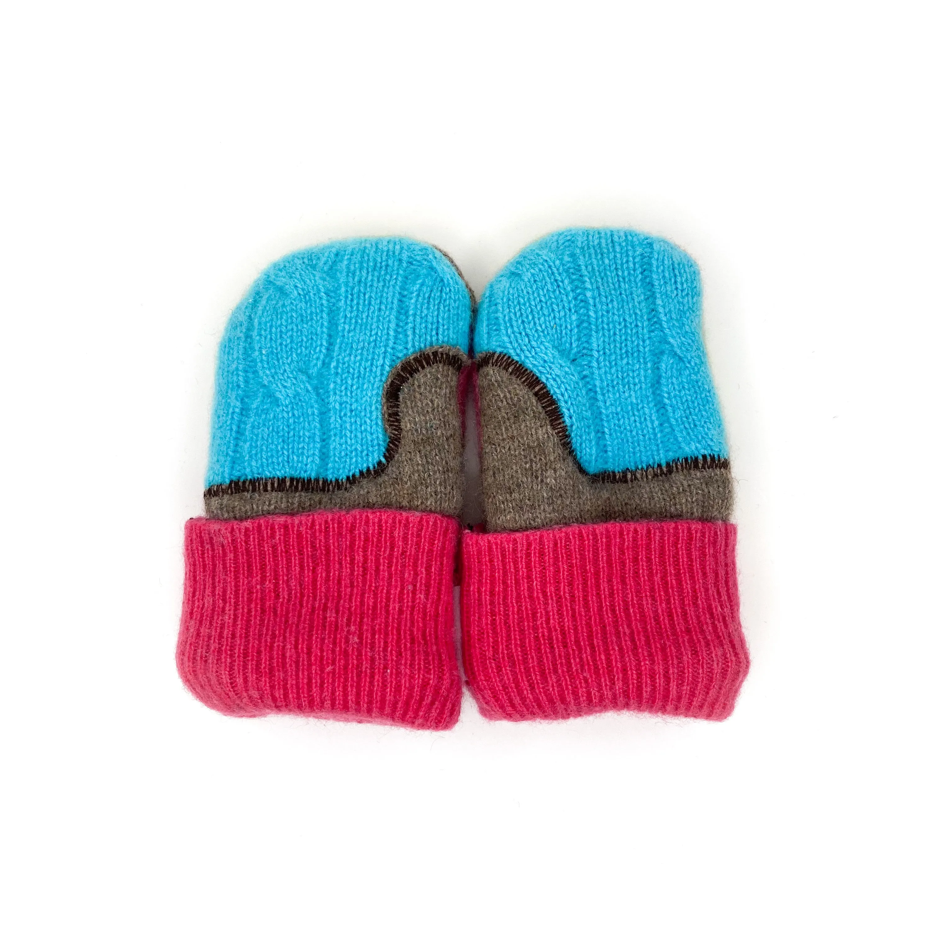 Baby Wool Sweater Mittens | Lovely Stripes