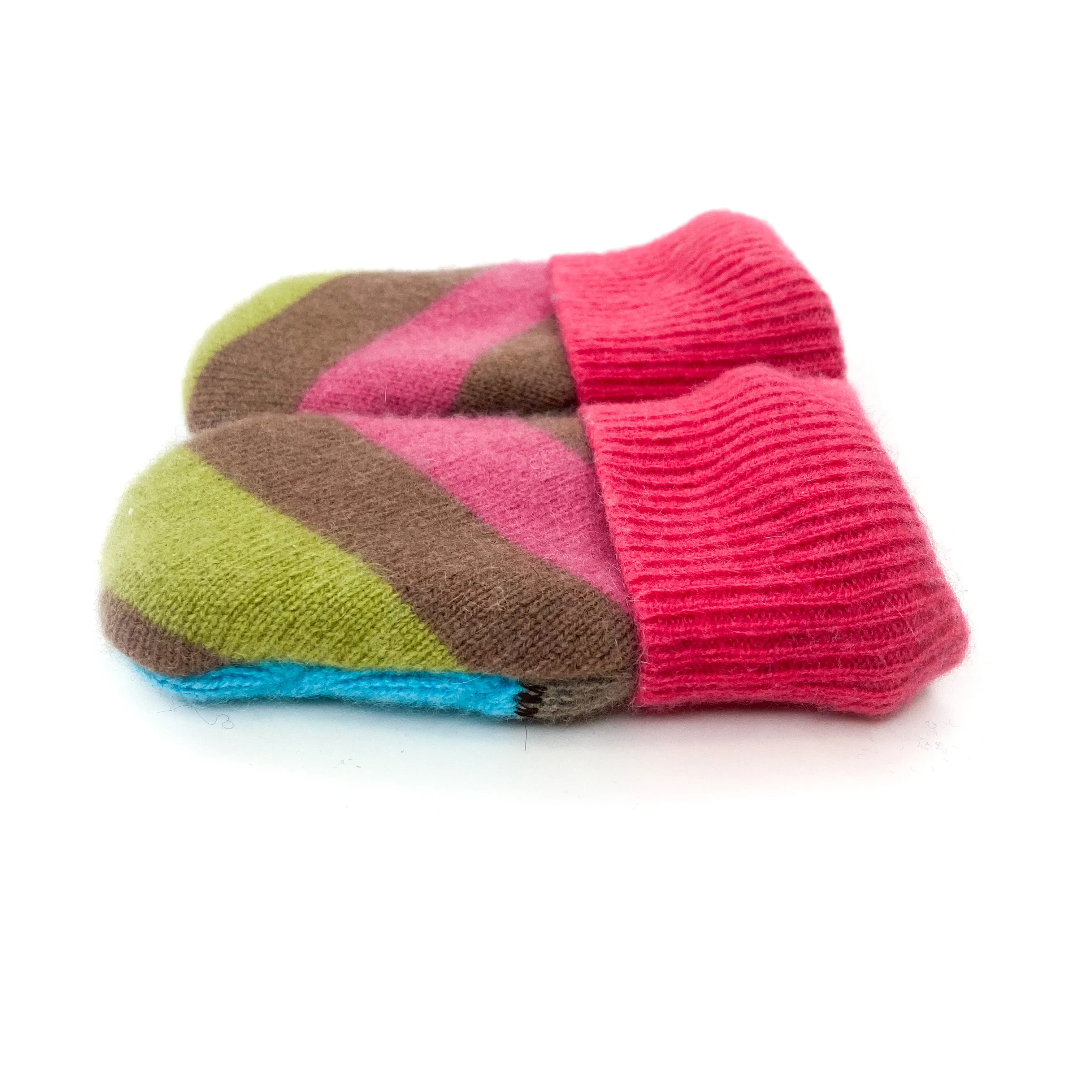 Baby Wool Sweater Mittens | Lovely Stripes