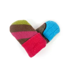 Baby Wool Sweater Mittens | Lovely Stripes