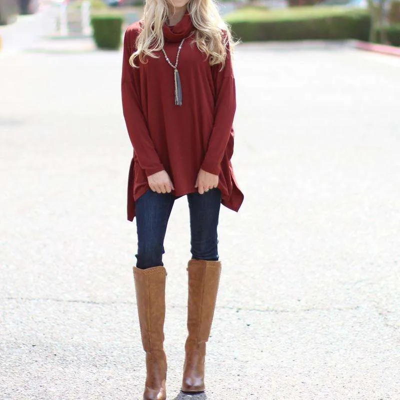 Cowl Neck Tunic | S-XL