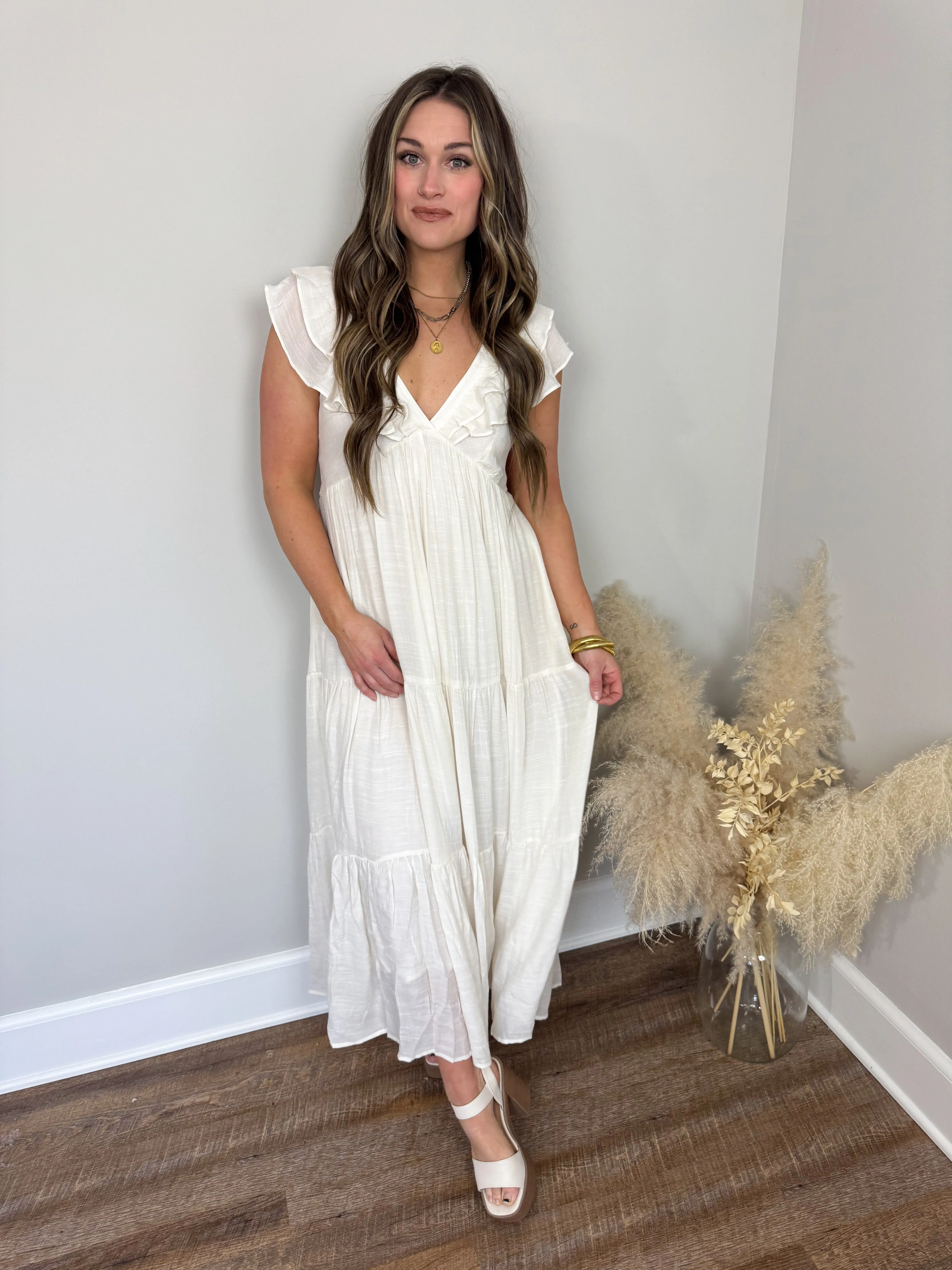 Darling Ruffled Maxi Dress