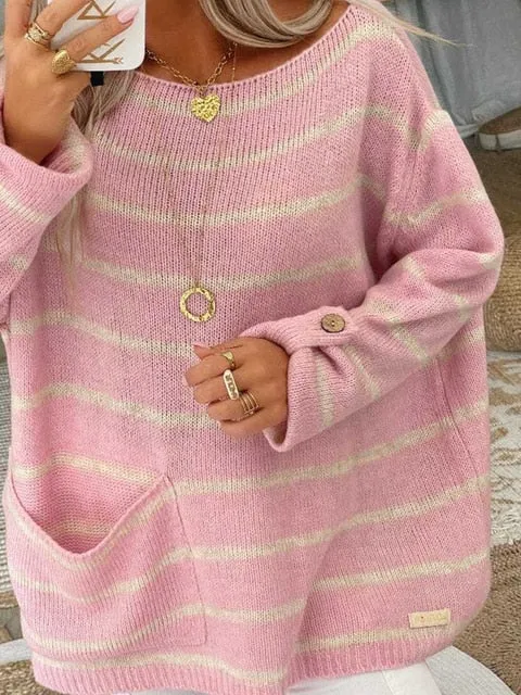 Elda - Trendy gestreepte pullover voor dames en heren