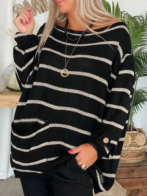Elda - Trendy gestreepte pullover voor dames en heren