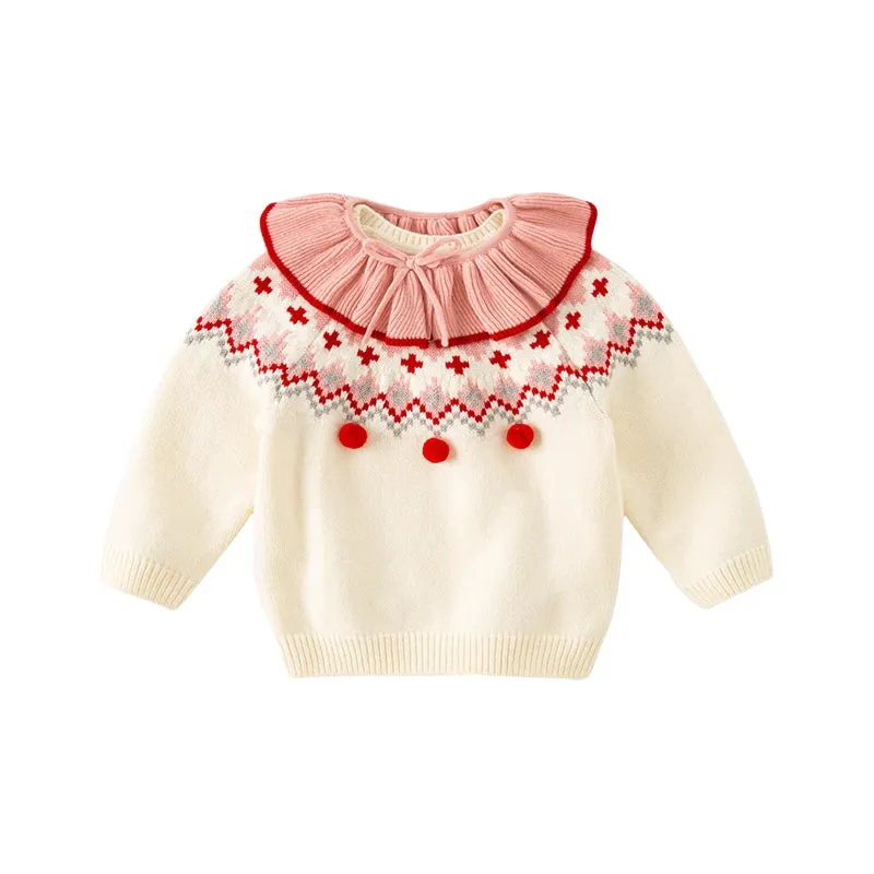 Fashionable Knitted Sweater for Girls