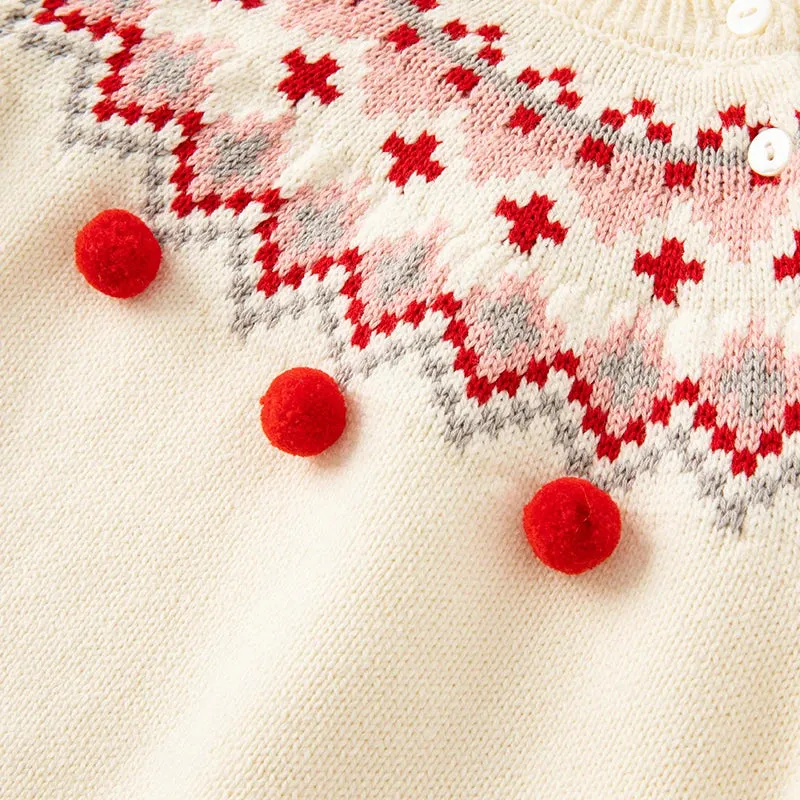 Fashionable Knitted Sweater for Girls