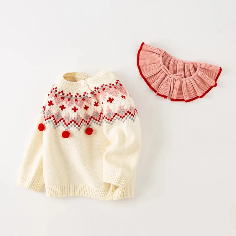 Fashionable Knitted Sweater for Girls