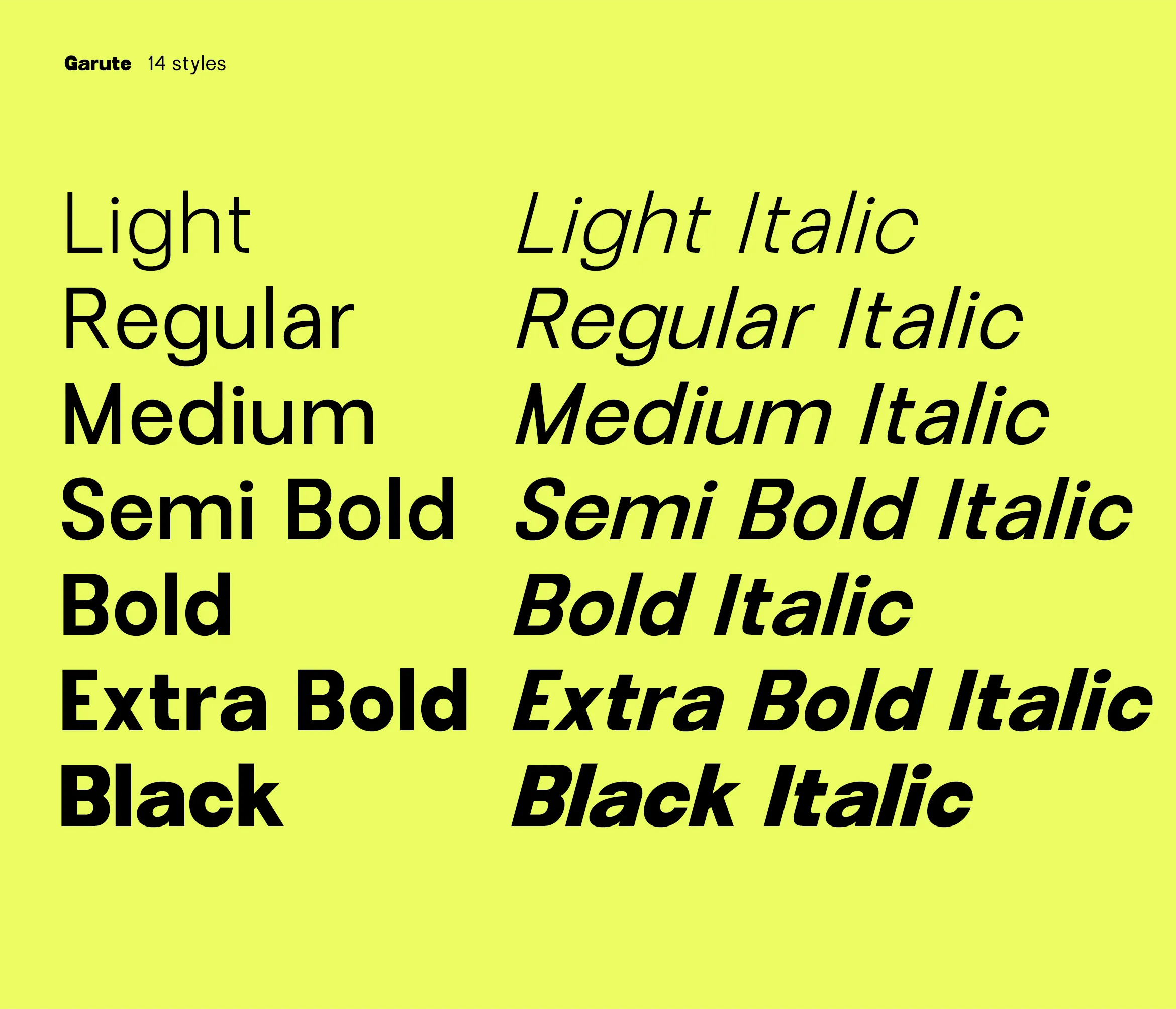 Garute - Free Variable Sans Serif Font