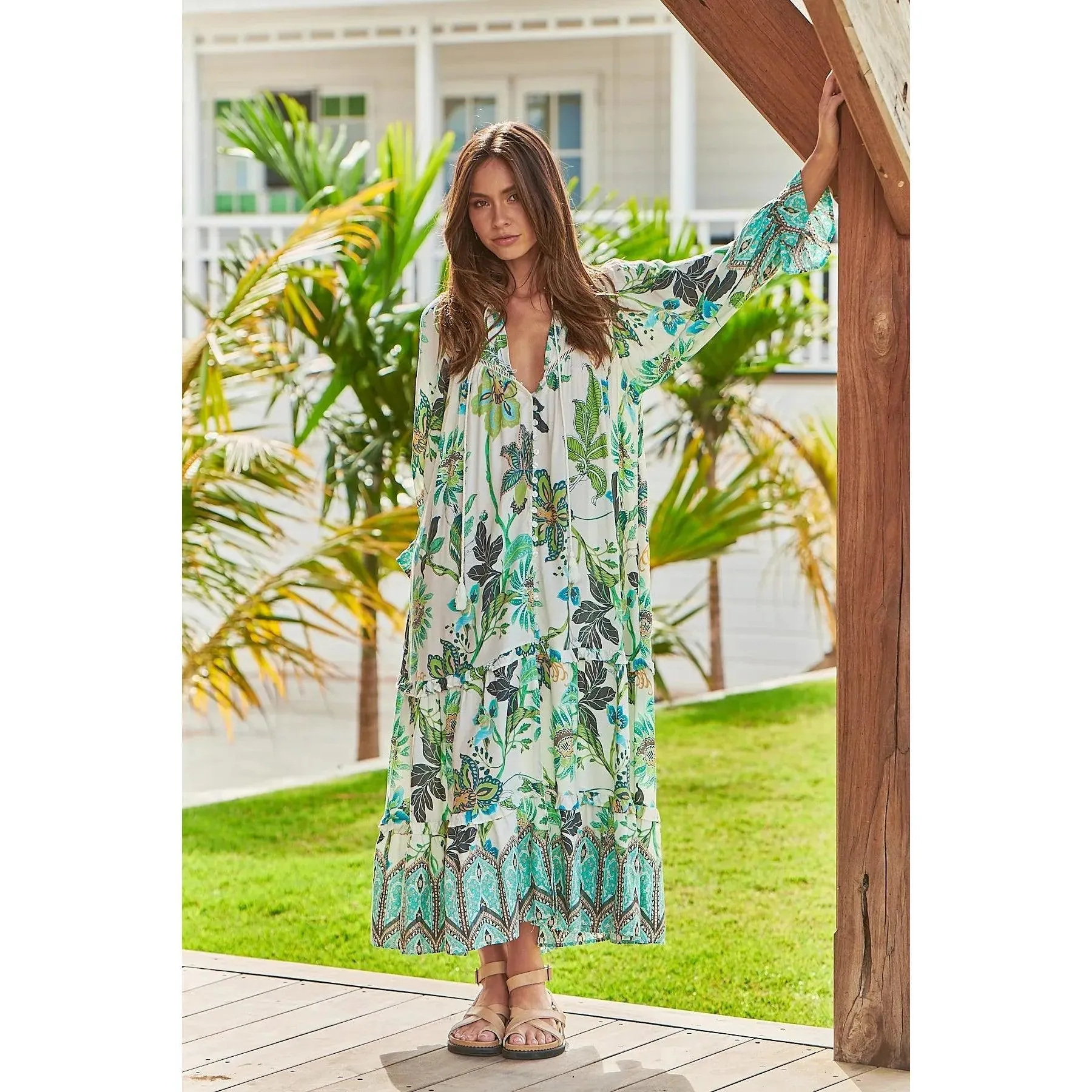 JAASE Utopia Print Briana Maxi Dress