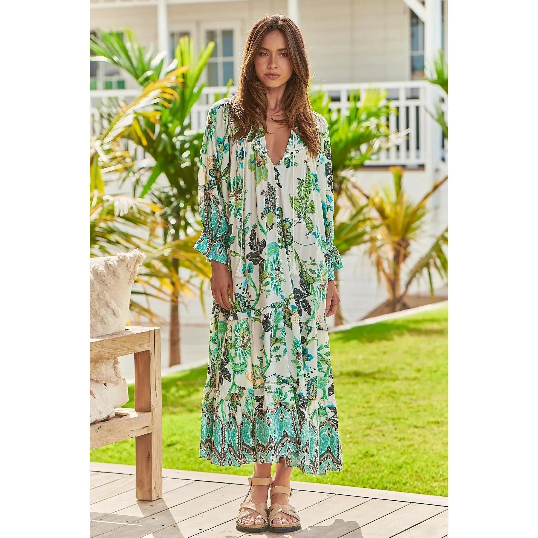 JAASE Utopia Print Briana Maxi Dress