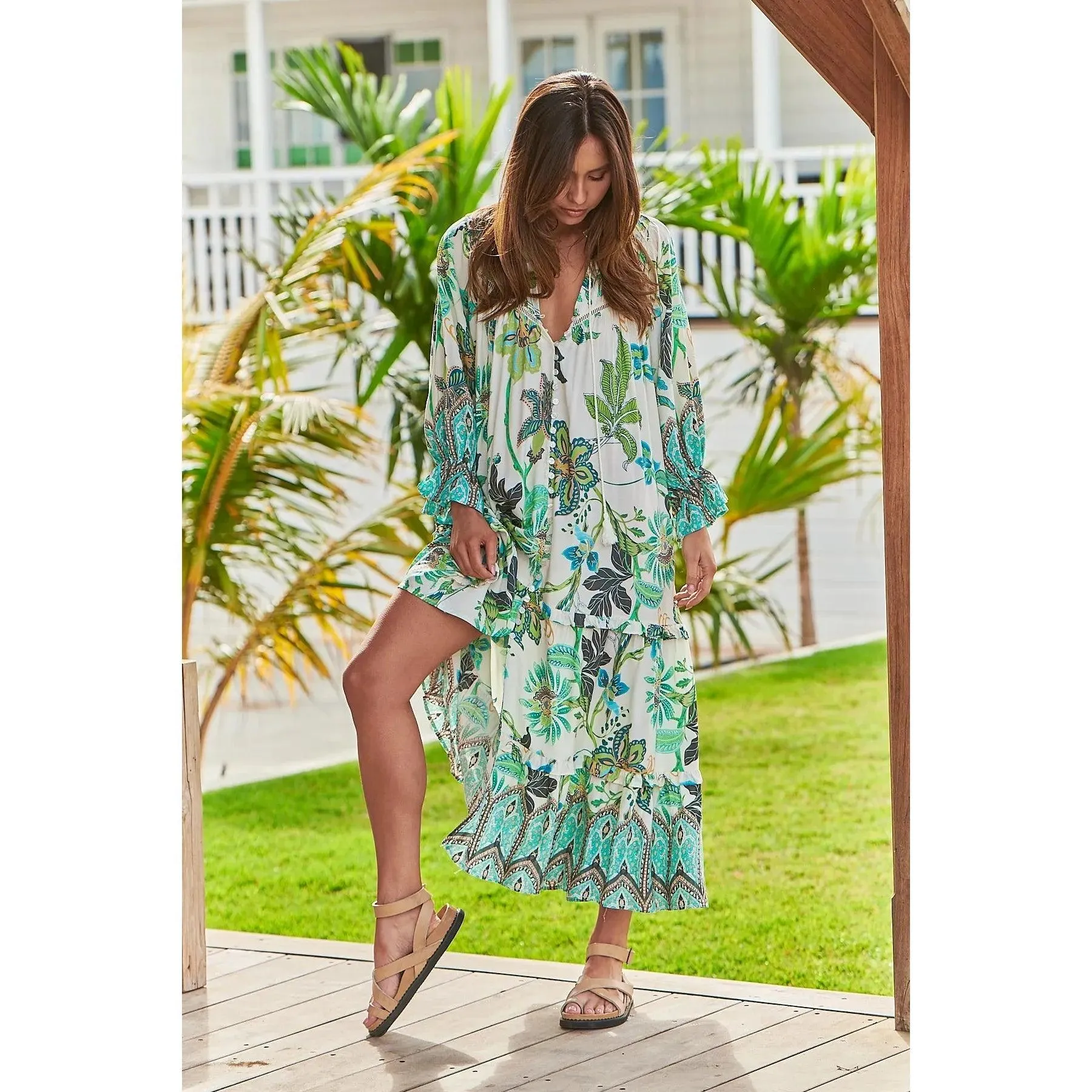 JAASE Utopia Print Briana Maxi Dress