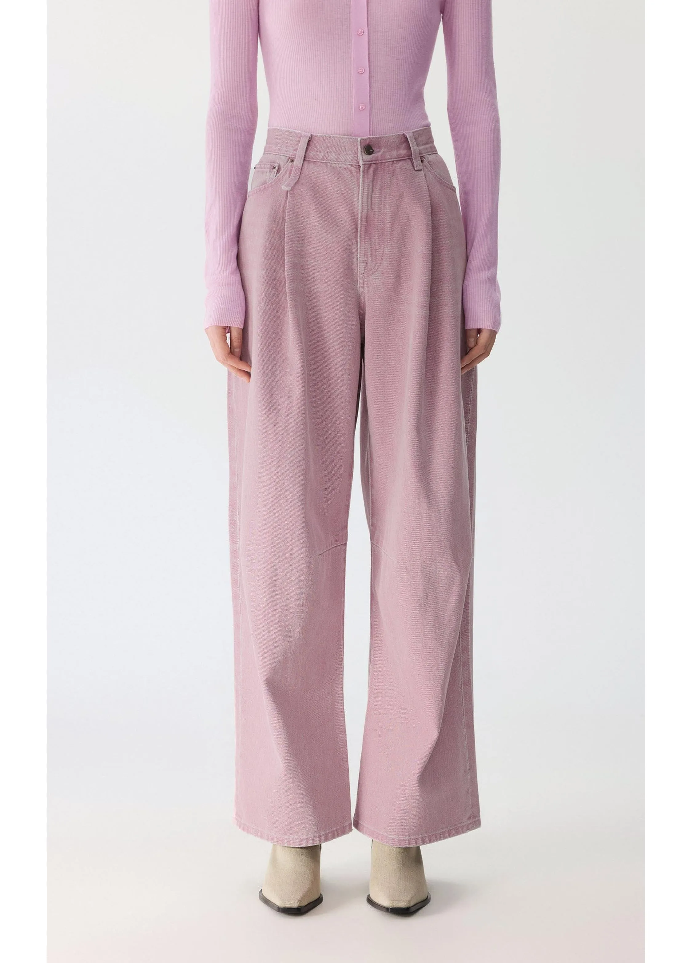 JNBY Straight-Leg Cuffed Denim Jeans