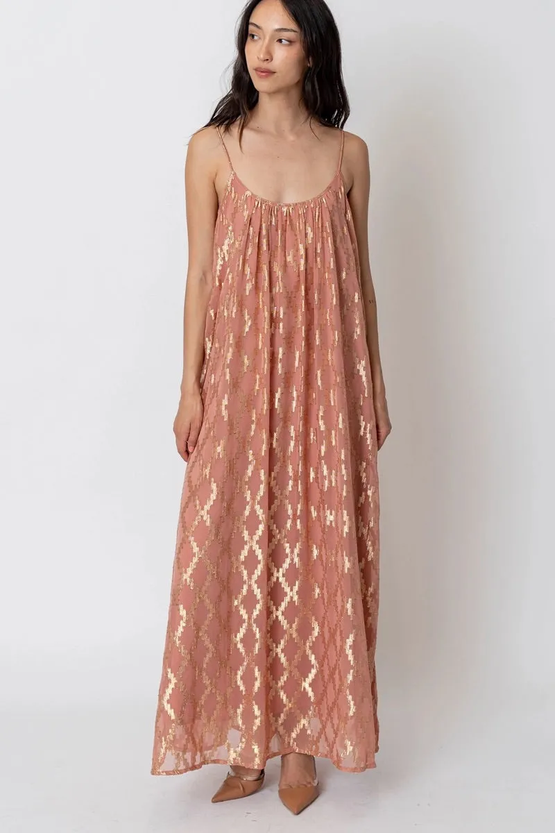 Laguna Rose Gold Luxe Maxi Dress