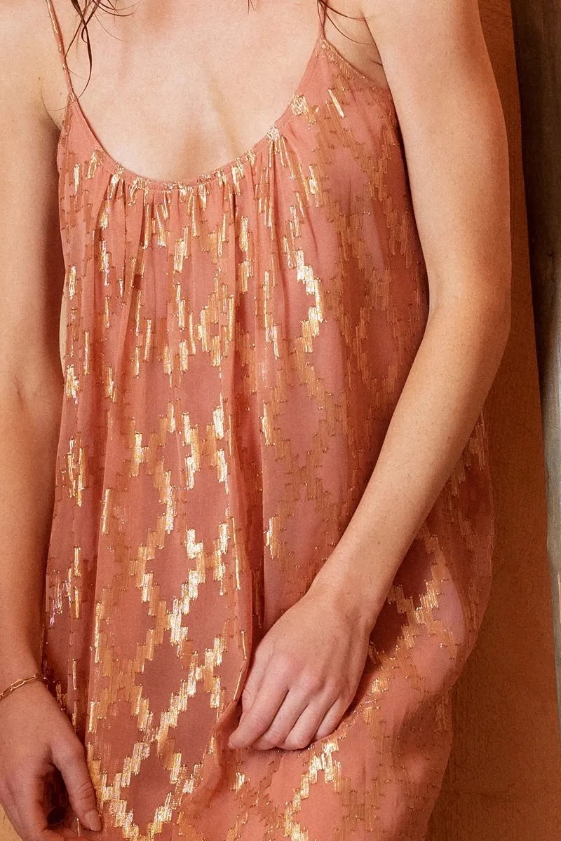 Laguna Rose Gold Luxe Maxi Dress