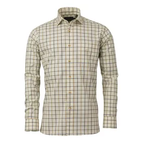 Laksen Alex Mens Shooting Shirt - Mustard/Brownie/Cornflower/Green