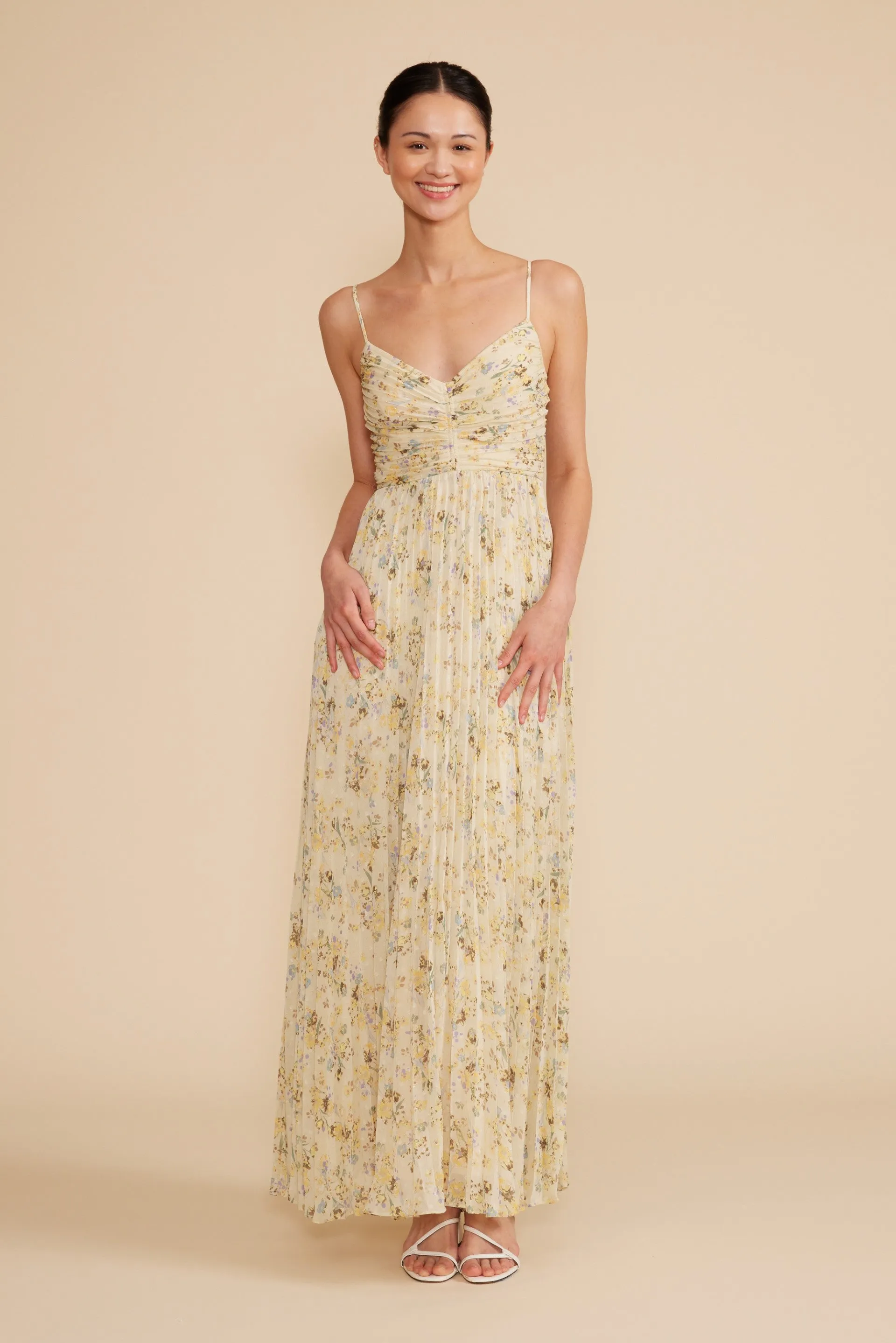 Lucy Paris Rose Pleated Dress