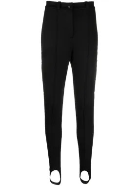lyocell-cotton blend stirrup trousers