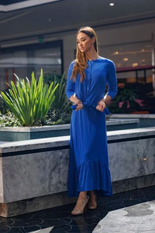 MICRORIBBED LOW RUFFLE SKIRT 25131