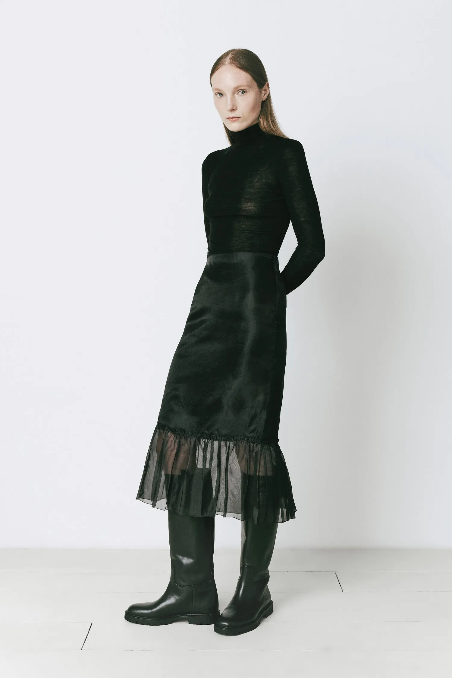 Moulin Organza Peplum Skirt