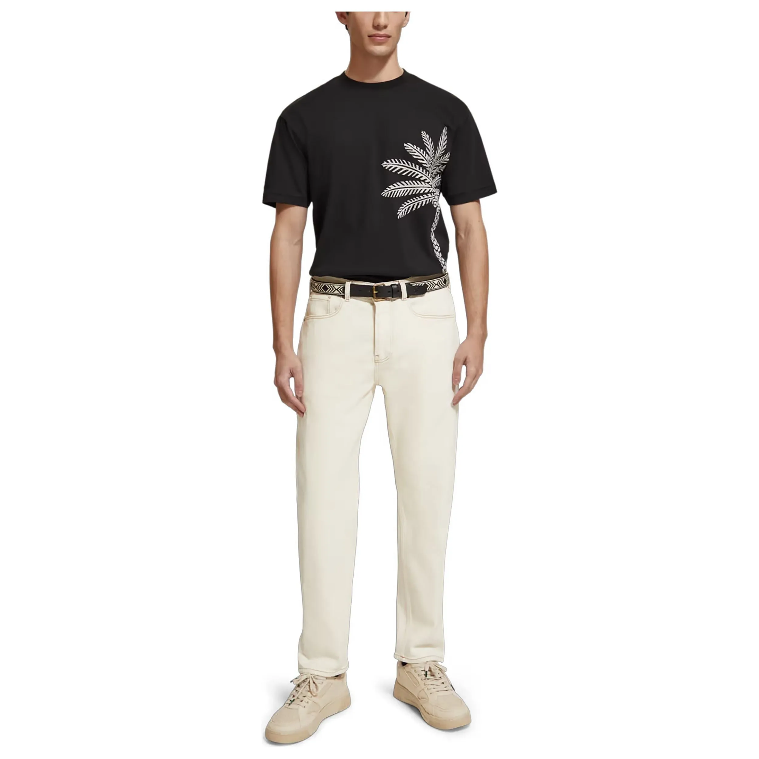 Palm Tree Embroidery T-shirt