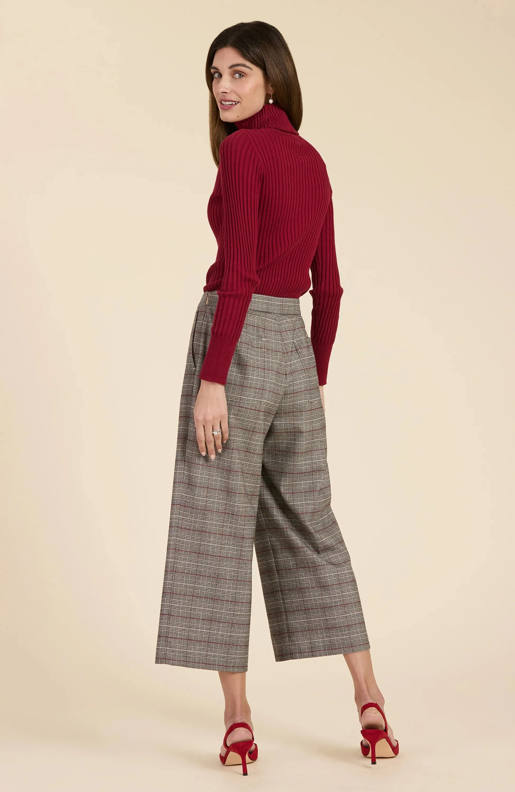 Payton Prince of Whales Cropped Pant