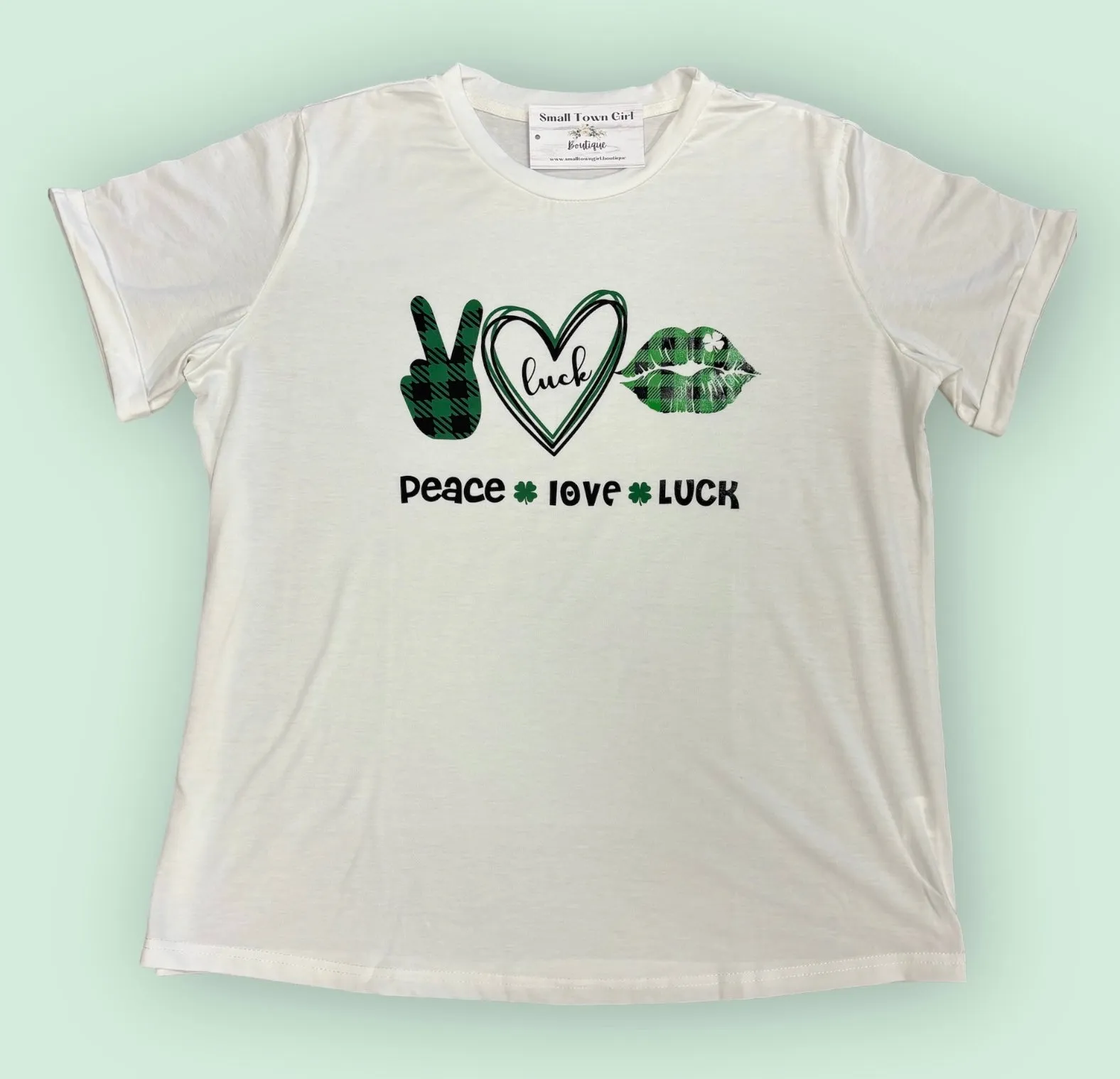 Peace 🍀 Love 🍀 Luck Tee
