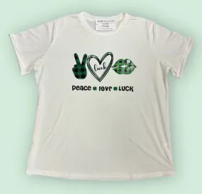 Peace 🍀 Love 🍀 Luck Tee