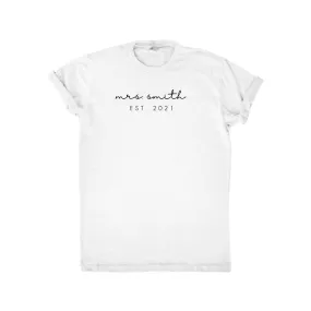 Personalized Mrs., Est. Year