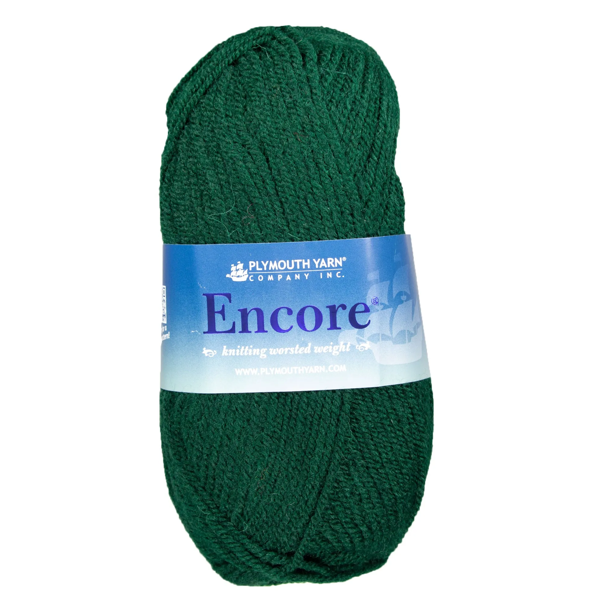 Plymouth Yarn Encore Worsted Yarn - 0204 Forest Green