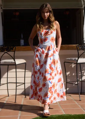 Poppy Blooms Maxi Dress