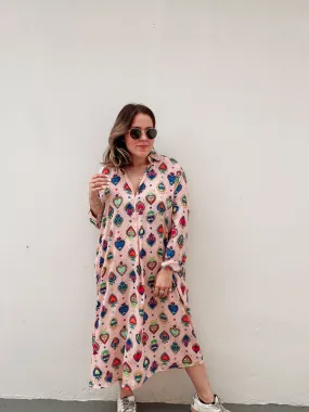 Rainbow Heart Flowy Maxi