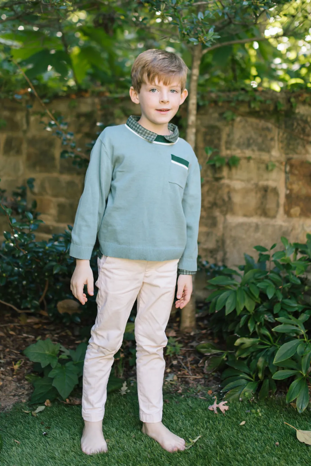 Stratton Sweater in Misted Fog