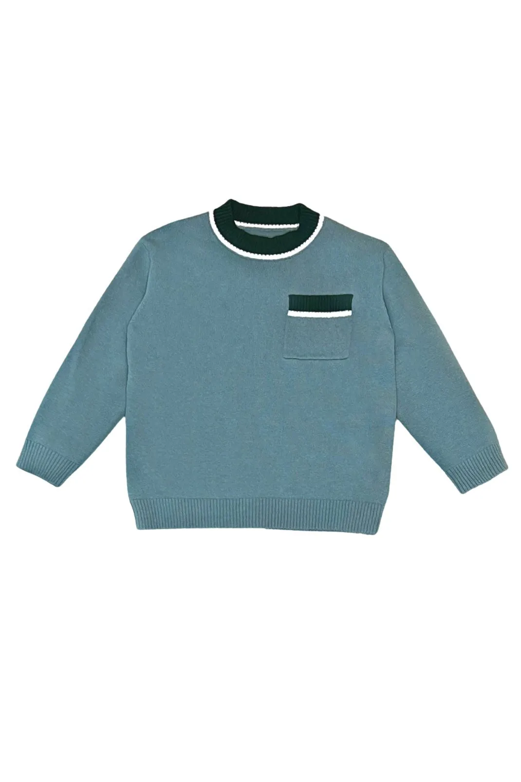 Stratton Sweater in Misted Fog