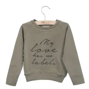 Sweater Caecilia Print Warm Grey / Taupe
