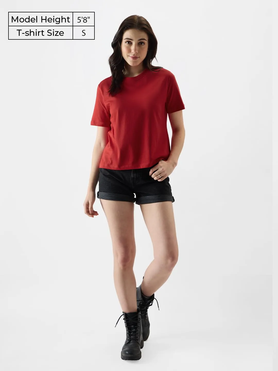 The Souled Store Solid :Red Women T-Shirts