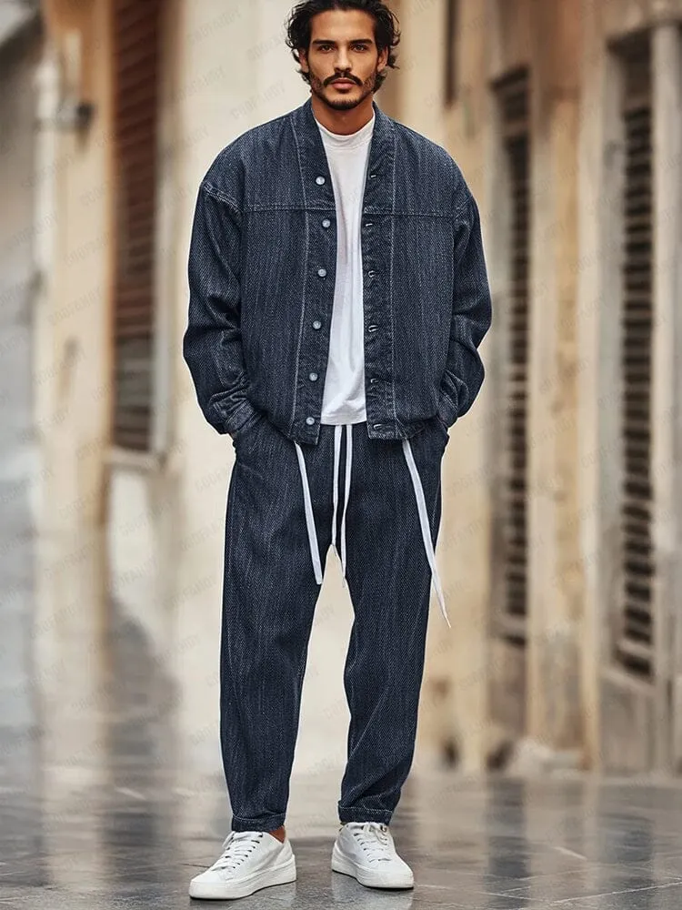 Timeless Denim Look 2-Piece Set