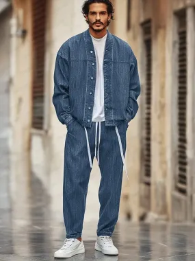 Timeless Denim Look 2-Piece Set