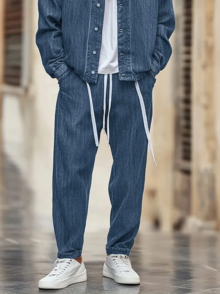 Timeless Denim Look 2-Piece Set