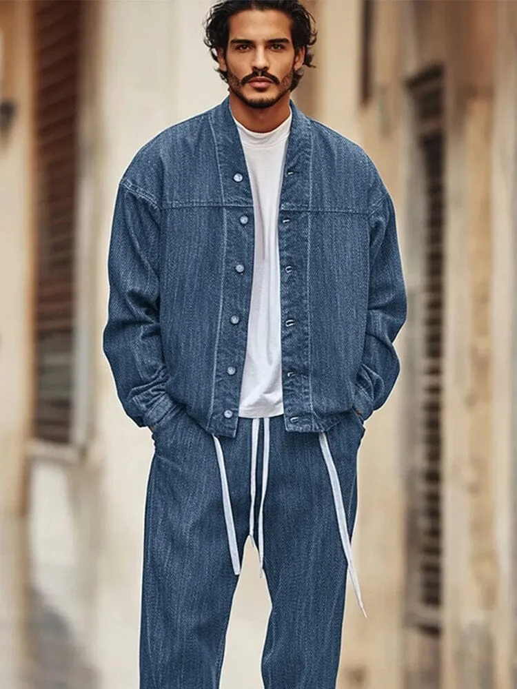 Timeless Denim Look 2-Piece Set