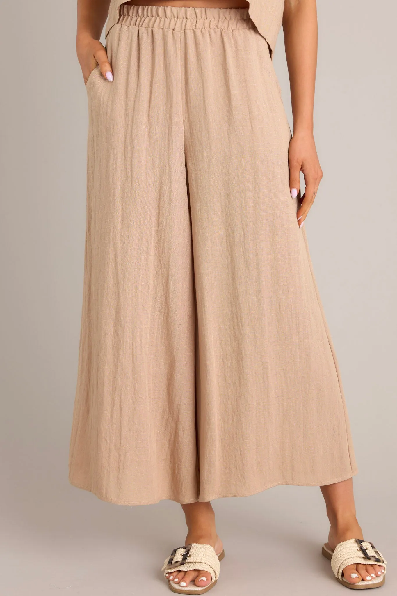 Timeless Threads Tan Cropped Pants
